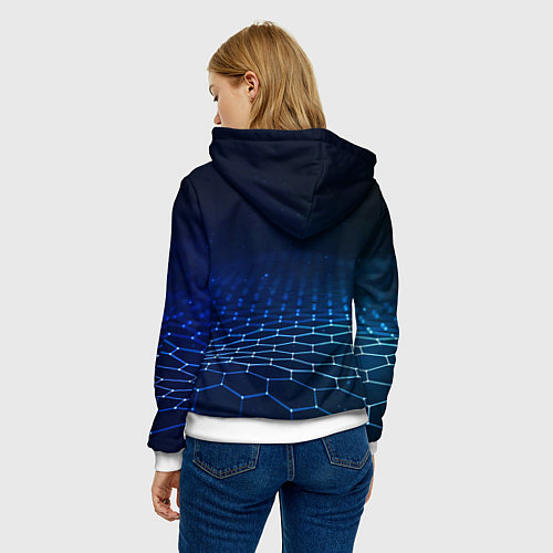 Женская толстовка Астро бот / 3D-Белый – фото 4