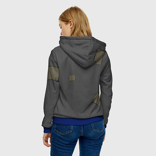 Женская толстовка Франкенштейн верх костюма / 3D-Синий – фото 4