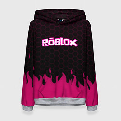 Женская толстовка Roblox fire pink