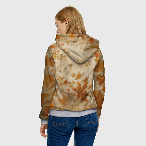 Женская толстовка Волчонок в шарфе / 3D-Меланж – фото 4