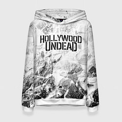 Женская толстовка Hollywood Undead white graphite