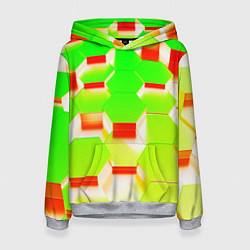 Женская толстовка Кислотные соты