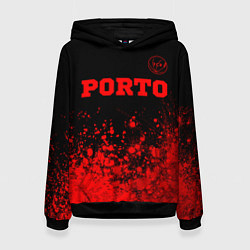 Женская толстовка Porto - red gradient посередине