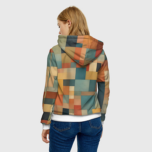 Женская толстовка Inspired by Paul Klee / 3D-Белый – фото 4