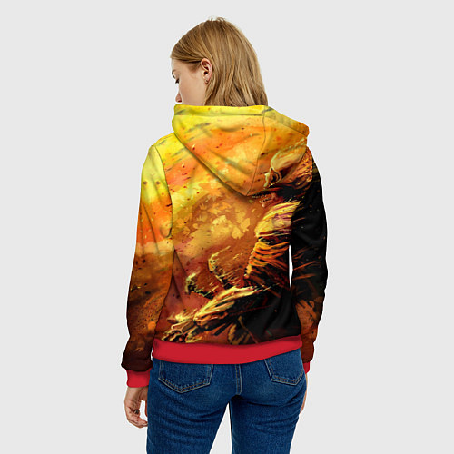 Женская толстовка Stalker выживший / 3D-Красный – фото 4