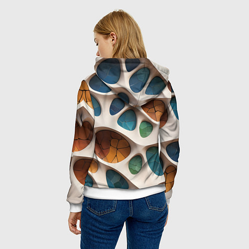 Женская толстовка Вдохновлено Антонио Гауди / 3D-Белый – фото 4