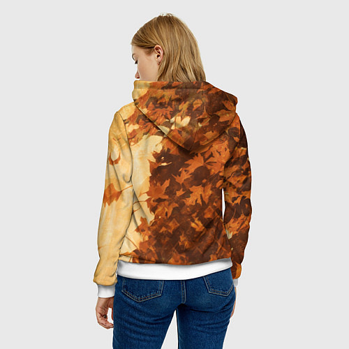 Женская толстовка Гатс в клетчатом шарфе / 3D-Белый – фото 4