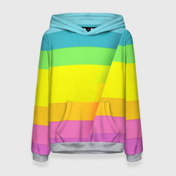 Женская толстовка Разноцветные полосы