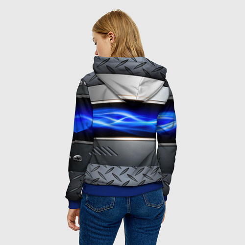 Женская толстовка Нано Россия герб / 3D-Синий – фото 4