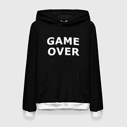 Женская толстовка Game over white logo