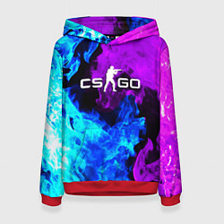 Женская толстовка CSGO neon flame