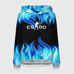 Женская толстовка CGGO blue flame