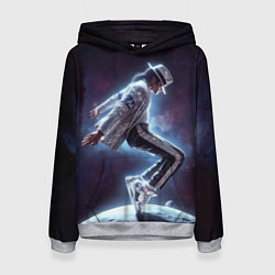 Женская толстовка Michael Jackson on the moon