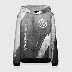 Женская толстовка Volkswagen - grey gradient вертикально