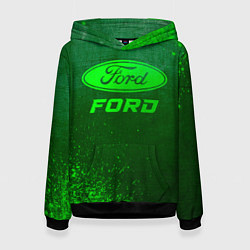 Женская толстовка Ford - green gradient