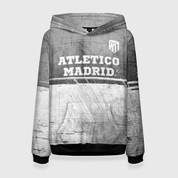 Женская толстовка Atletico Madrid - grey gradient посередине