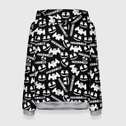 Толстовка-худи женская Marshmello pattern music, цвет: 3D-меланж