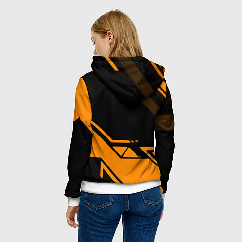 Женская толстовка Serious Sam geometry / 3D-Белый – фото 4