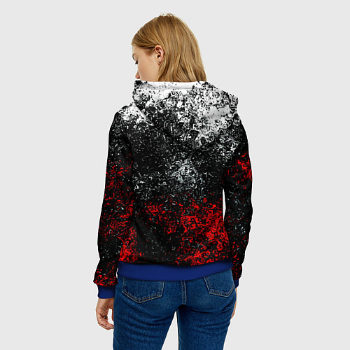 Женская толстовка Dota 2 брызги красок / 3D-Синий – фото 4