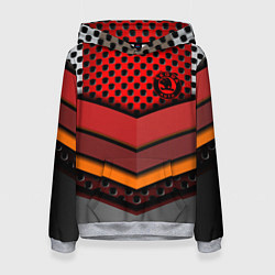 Женская толстовка Skoda metal steel