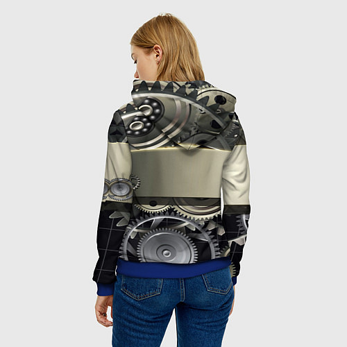 Женская толстовка FIAT logo motors / 3D-Синий – фото 4