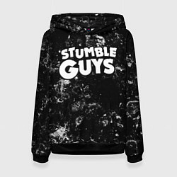 Женская толстовка Stumble Guys black ice