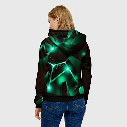 Женская толстовка Stumble Guys разлом плит / 3D-Черный – фото 4