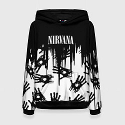 Женская толстовка Nirvana rok hand