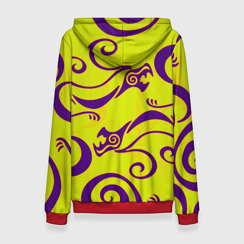 Женская толстовка DOTA2 dragon / 3D-Красный – фото 2