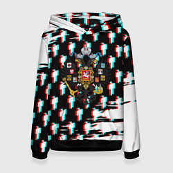 Женская толстовка Имперская Россия будущего глитч