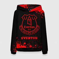 Женская толстовка Everton - red gradient