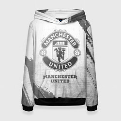 Женская толстовка Manchester United - white gradient