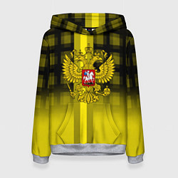 Женская толстовка Герб РФ лого текстура