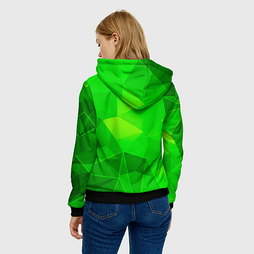 Женская толстовка Changan green poly / 3D-Черный – фото 4