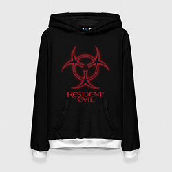 Женская толстовка Resident evil biohazard logo