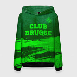 Женская толстовка Club Brugge - green gradient посередине