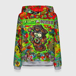 Женская толстовка Plants vs Zombies пират
