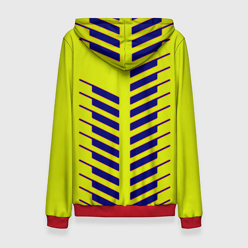 Женская толстовка Cyberpunk 2077 полсы геометрия / 3D-Красный – фото 2