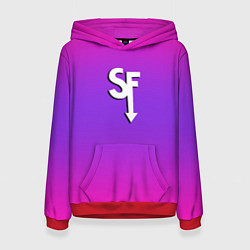 Женская толстовка Sally Face neon gradient