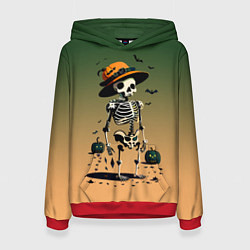 Женская толстовка Funny skeleton - ai art fantasy