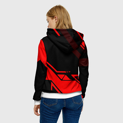 Женская толстовка Ведьмак геометрия / 3D-Белый – фото 4