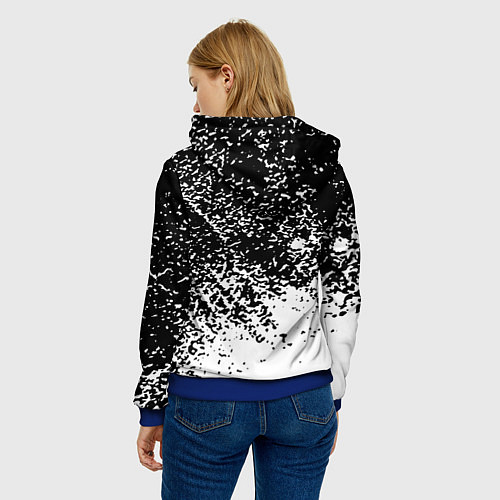 Женская толстовка Assassins Creed лого краски / 3D-Синий – фото 4