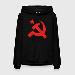 Женская толстовка Серп и молот красный