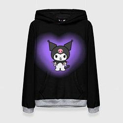 Женская толстовка Куроми в фиолетовом сердце