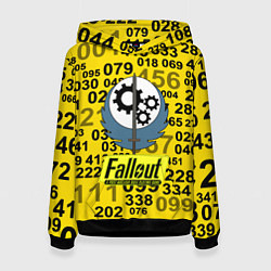 Женская толстовка Fallout pattern symbol