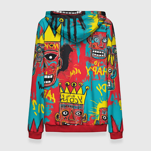 Женская толстовка Абстракция в стиле баския / 3D-Красный – фото 2