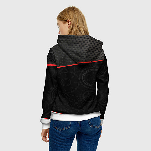 Женская толстовка Citroen auto car / 3D-Белый – фото 4