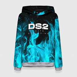 Женская толстовка Death stranding 2 неоновый огонь