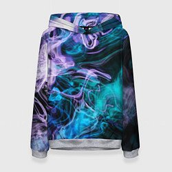 Женская толстовка Цветной дым текстура