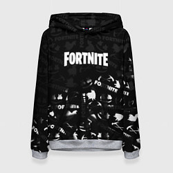 Женская толстовка Fortnite pattern black